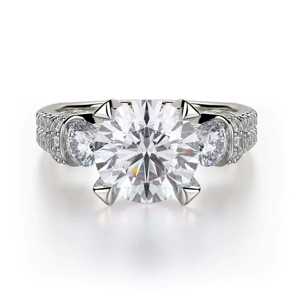 MICHAEL M Engagement Rings White Gold Trinity R475-2 R475-2WG