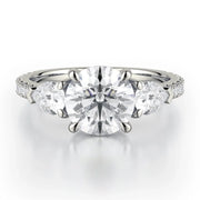 MICHAEL M Engagement Rings White Gold Trinity R758-2 R758-2WG
