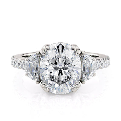 MICHAEL M Engagement Rings White Gold Trinity R759-3