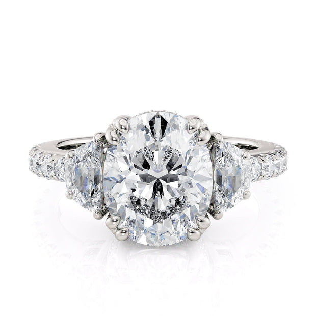 MICHAEL M Engagement Rings White Gold Trinity R759-3