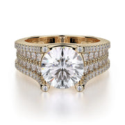 MICHAEL M Engagement Rings Yellow Gold Strada R455-2 R455-2YG