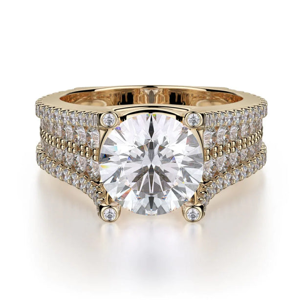MICHAEL M Engagement Rings Yellow Gold Strada R455-2 R455-2YG