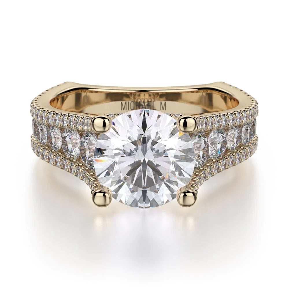 MICHAEL M Engagement Rings Yellow Gold Strada R480-2 R480-2YG