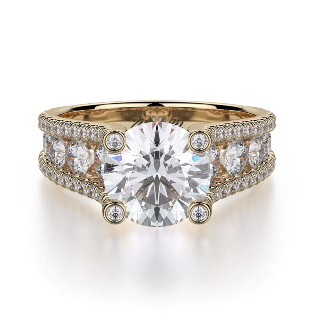 MICHAEL M Engagement Rings Yellow Gold Strada R679-2 R679-2YG