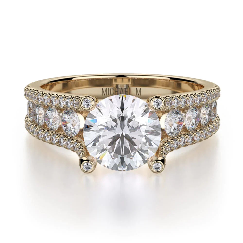MICHAEL M Engagement Rings Yellow Gold Strada R679S-1.5 R679S-1.5YG