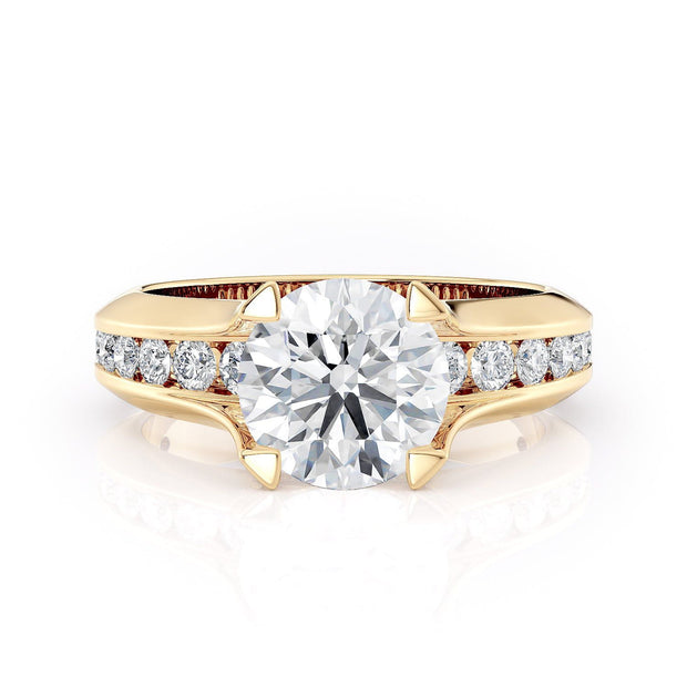 MICHAEL M Engagement Rings Yellow Gold Strada R680-2 R680-2YG