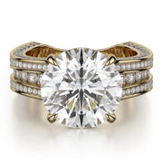 MICHAEL M Engagement Rings Yellow Gold Strada R752-3 R752-3YG