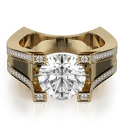 MICHAEL M Engagement Rings Yellow Gold Strada R757-2 R757-2YG
