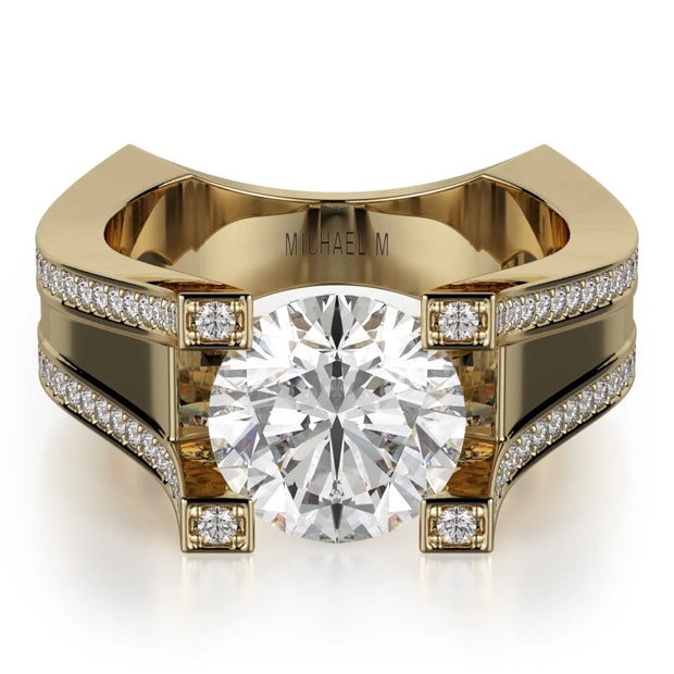MICHAEL M Engagement Rings Yellow Gold Strada R757-2 R757-2YG