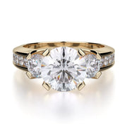 MICHAEL M Engagement Rings Yellow Gold Trinity R429-2 R429-2YG