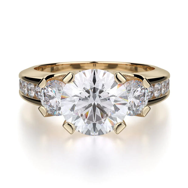 MICHAEL M Engagement Rings Yellow Gold Trinity R429-2 R429-2YG