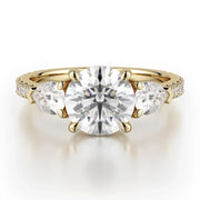 MICHAEL M Engagement Rings Yellow Gold Trinity R758-2 R758-2YG