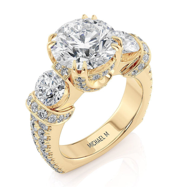 MICHAEL M Engagement Rings Yellow Gold Trinity R770-3