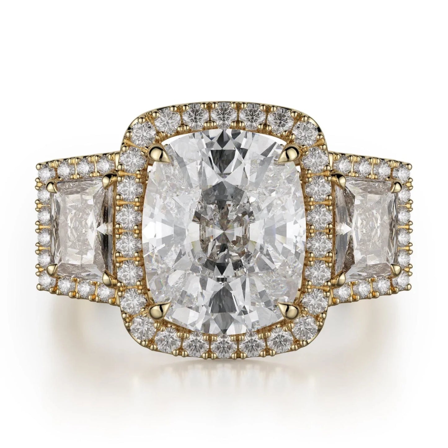 MICHAEL M Engagement Rings Yellow Gold Trinity R775-3