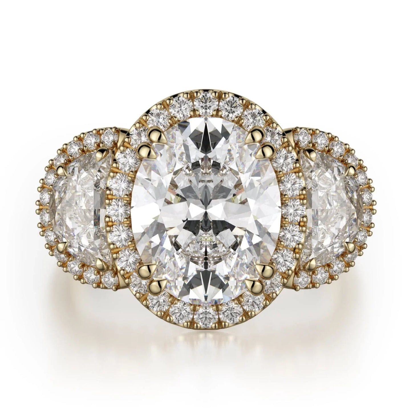 MICHAEL M Engagement Rings Yellow Gold Trinity R776-4