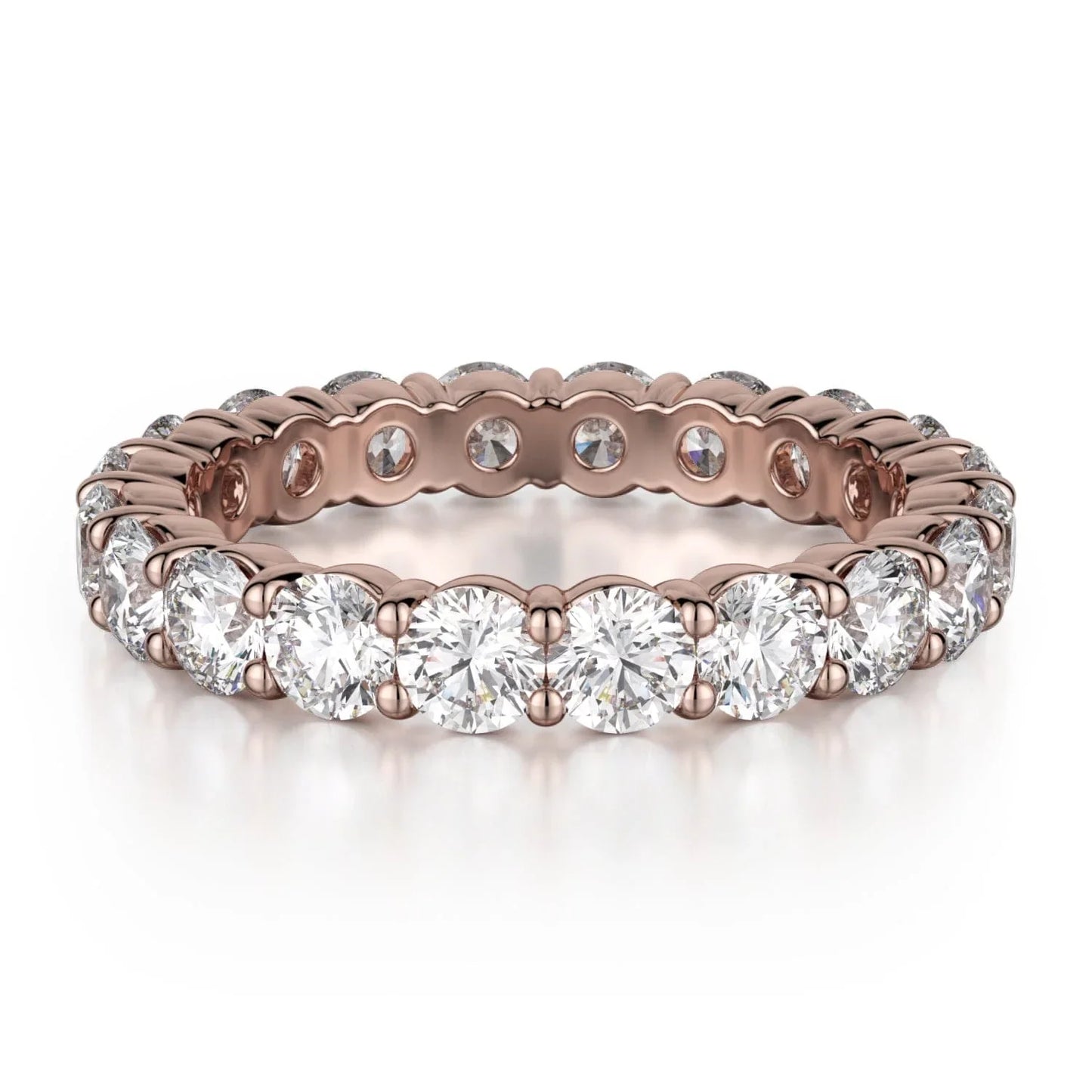 MICHAEL M Wedding Bands 18K Rose Gold / 4 Crown Band B800-3 B8003-RG4