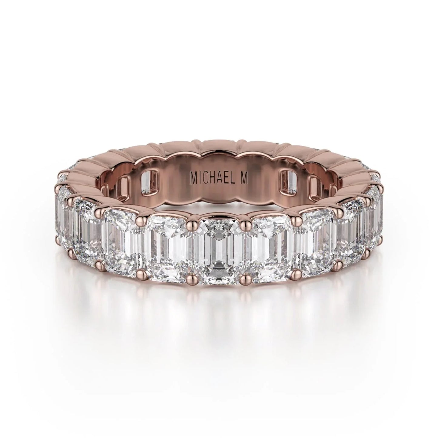MICHAEL M Wedding Bands 18K Rose Gold Crown Band B330