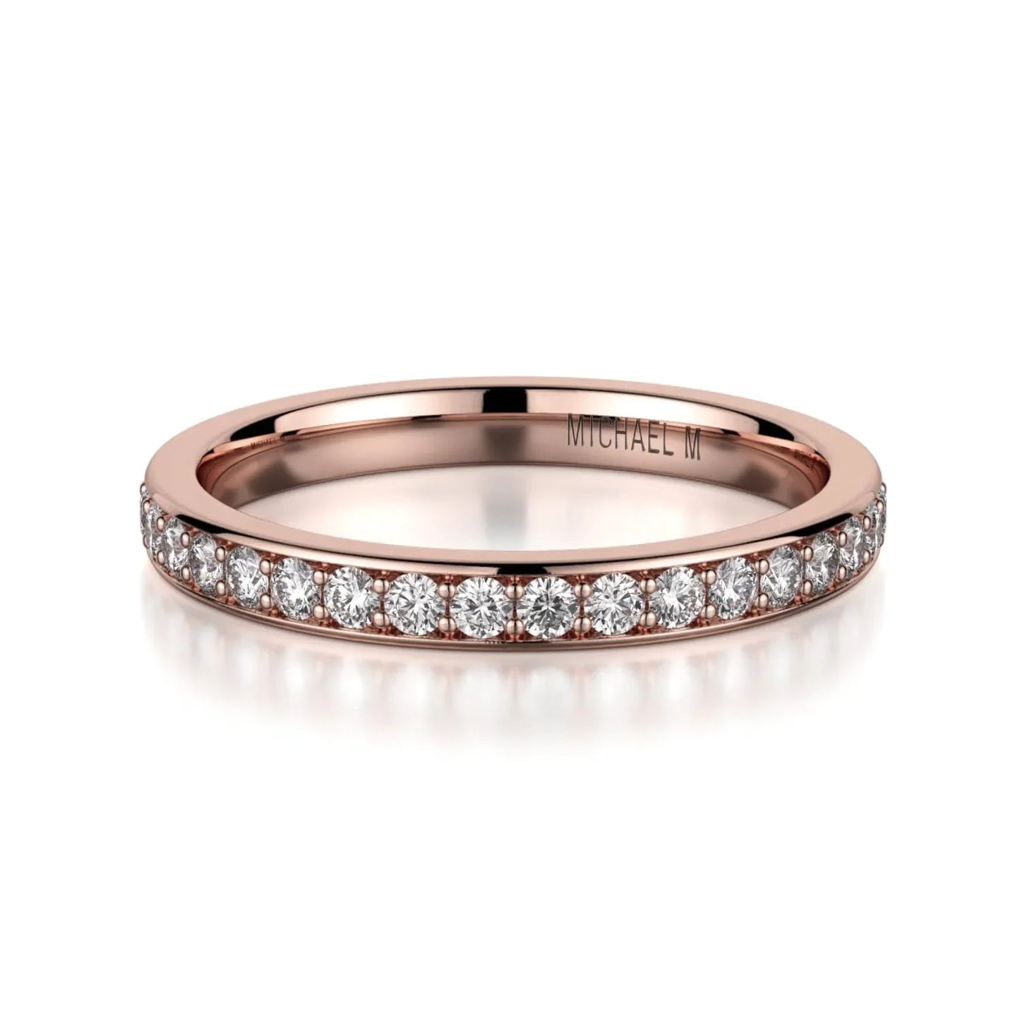 MICHAEL M Wedding Bands 18K Rose Gold Wedding band R324B