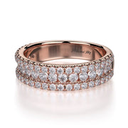 MICHAEL M Wedding Bands 18K Rose Gold Wedding band R396B