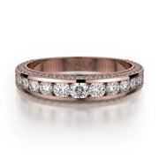 MICHAEL M Wedding Bands 18K Rose Gold Wedding band R399B