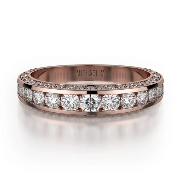 MICHAEL M Wedding Bands 18K Rose Gold Wedding band R399B