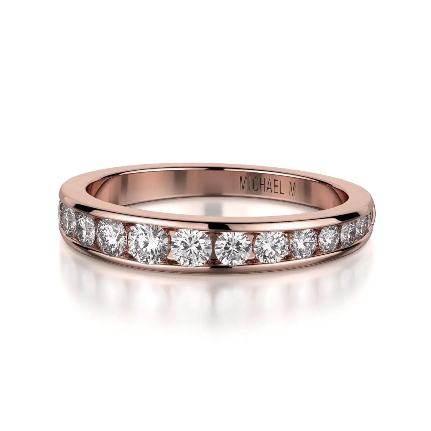 MICHAEL M Wedding Bands 18K Rose Gold Wedding band R417B