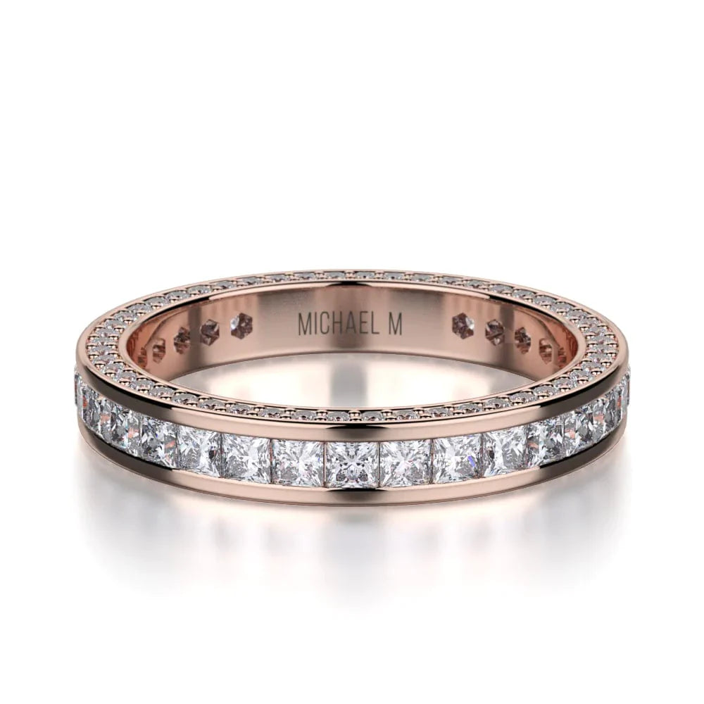 MICHAEL M Wedding Bands 18K Rose Gold Wedding band R431BF