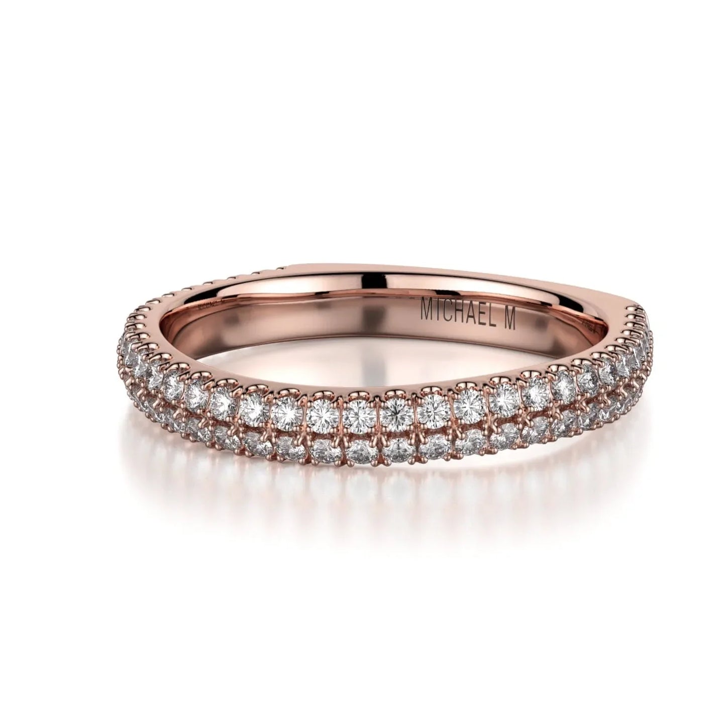 MICHAEL M Wedding Bands 18K Rose Gold Wedding band R437B