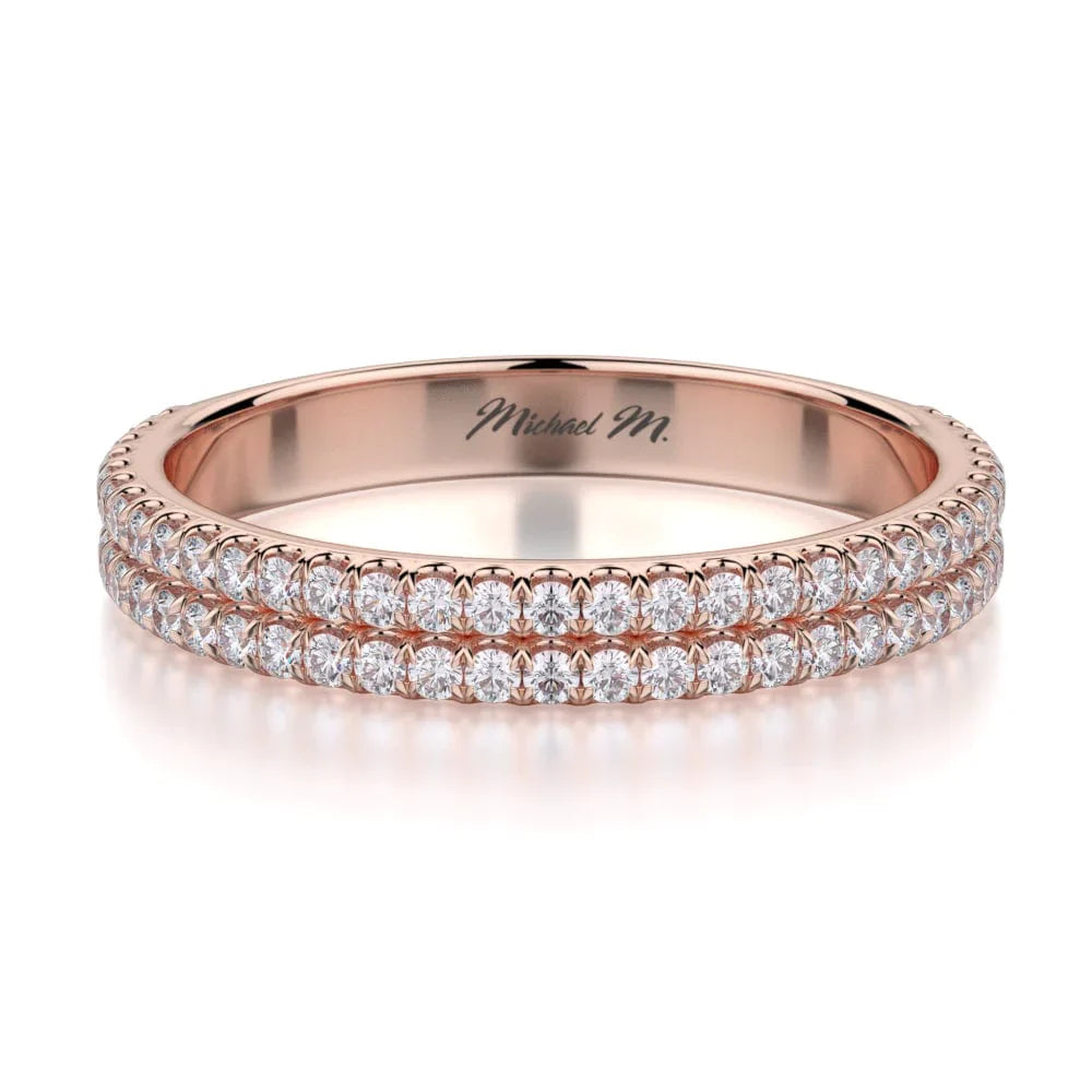 MICHAEL M Wedding Bands 18K Rose Gold Wedding band R688B R688BRG