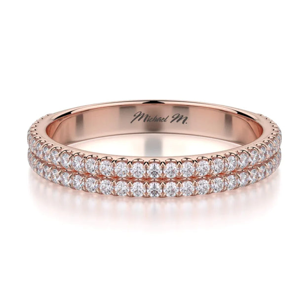MICHAEL M Wedding Bands 18K Rose Gold Wedding band R688B R688BRG
