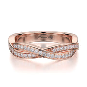 MICHAEL M Wedding Bands 18K Rose Gold Wedding band R709B R709BRG