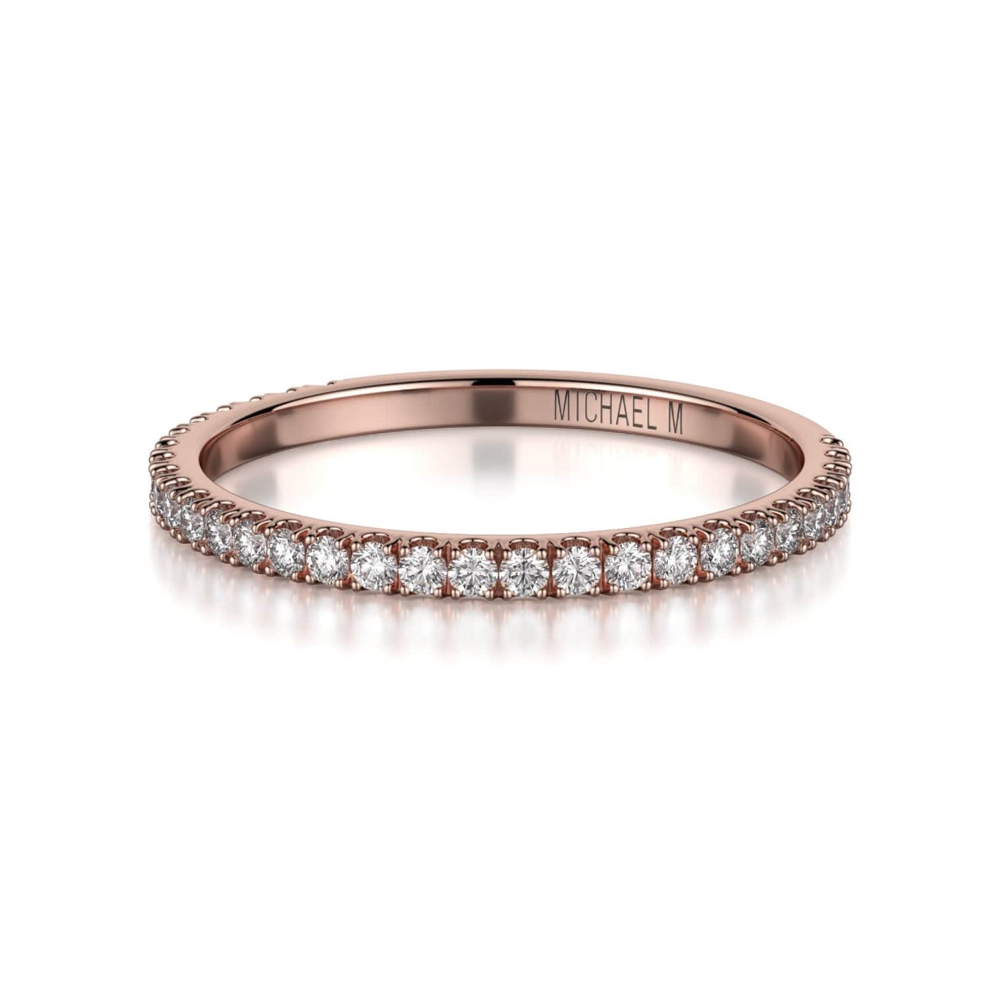 MICHAEL M Wedding Bands 18K Rose Gold Wedding band R713B R715B-RG