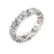 MICHAEL M Wedding Bands 18K White Gold / 6 Crown Band B333