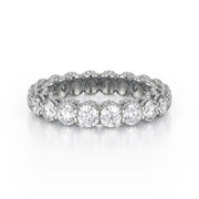 MICHAEL M Wedding Bands 18K White Gold Crown Band B328 B328