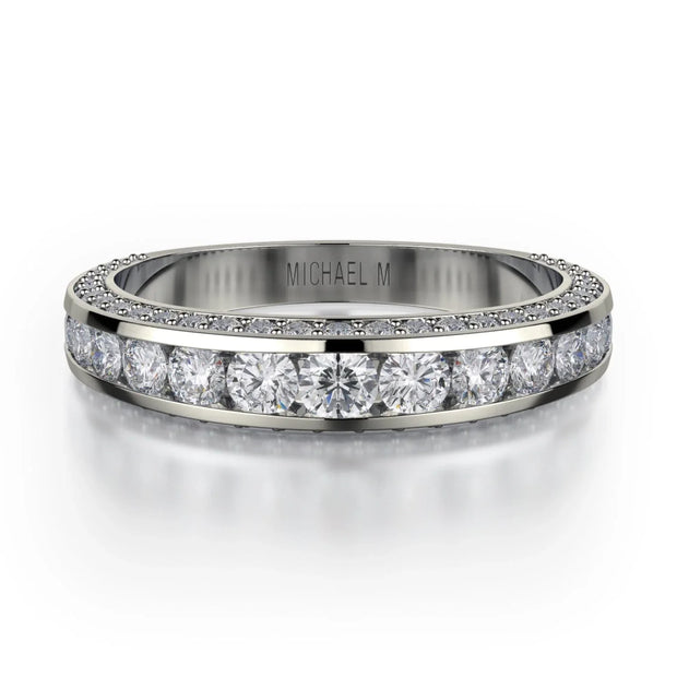 MICHAEL M Wedding Bands 18K White Gold Wedding band R399B