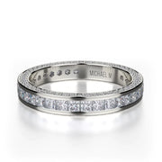 MICHAEL M Wedding Bands 18K White Gold Wedding band R431BF