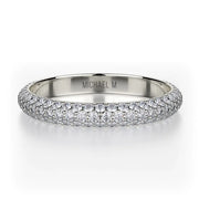 MICHAEL M Wedding Bands 18K White Gold Wedding band R699B R699BWG