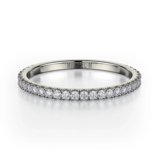 MICHAEL M Wedding Bands 18K White Gold Wedding band R713B R715B-WG