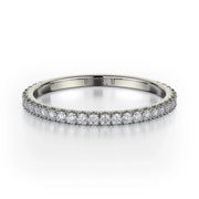 MICHAEL M Wedding Bands 18K White Gold Wedding band R742B