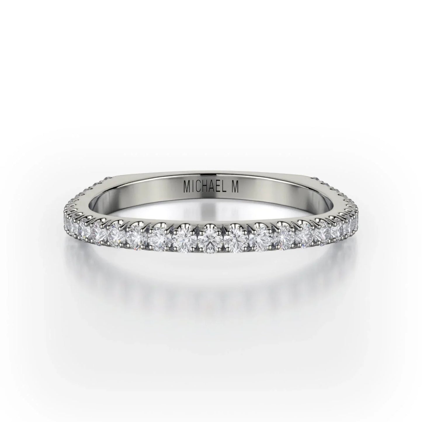 MICHAEL M Wedding Bands 18K White Gold Wedding band R783B R783B-WG
