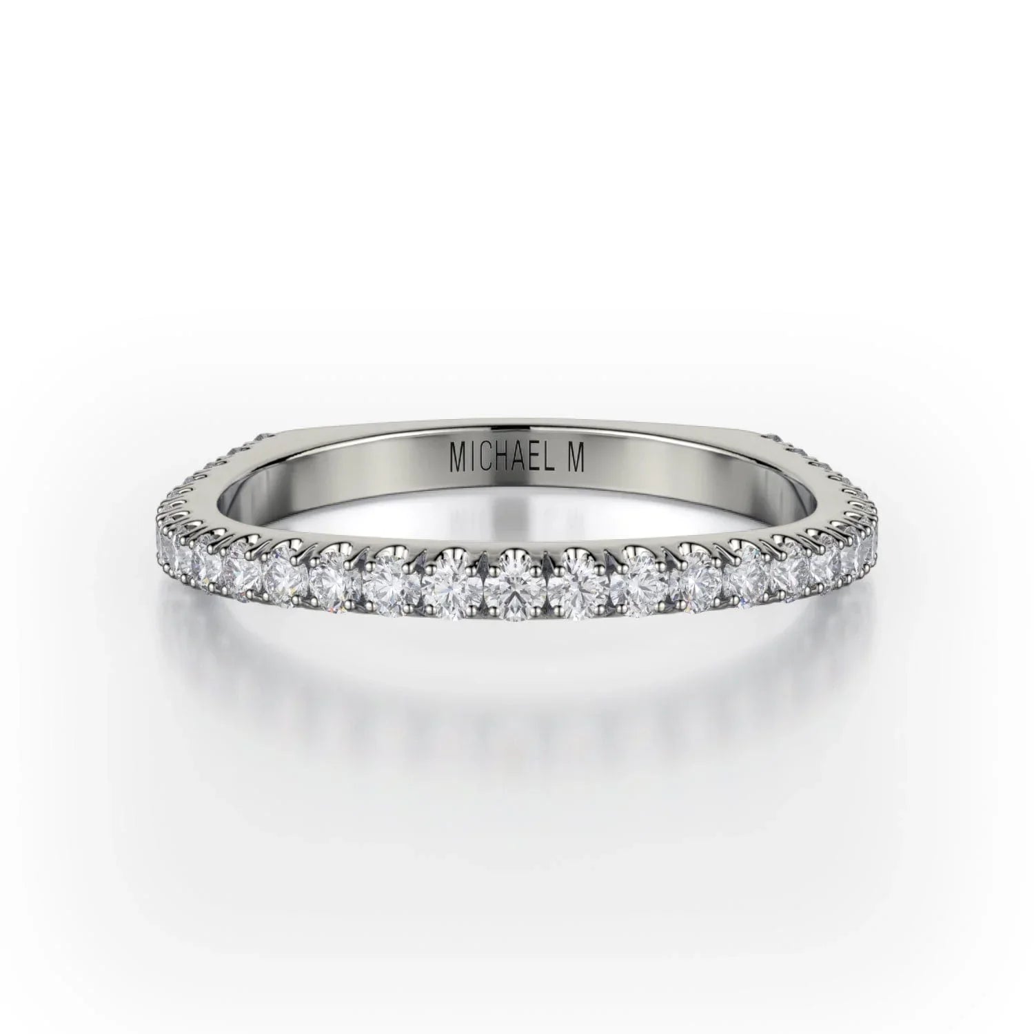 MICHAEL M Wedding Bands 18K White Gold Wedding band R783B R783B-WG