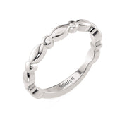 MICHAEL M Wedding Bands 18K White Gold Wedding Band R829B