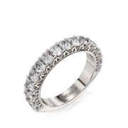 MICHAEL M Wedding Bands 18K White Gold Wedding Band R903B