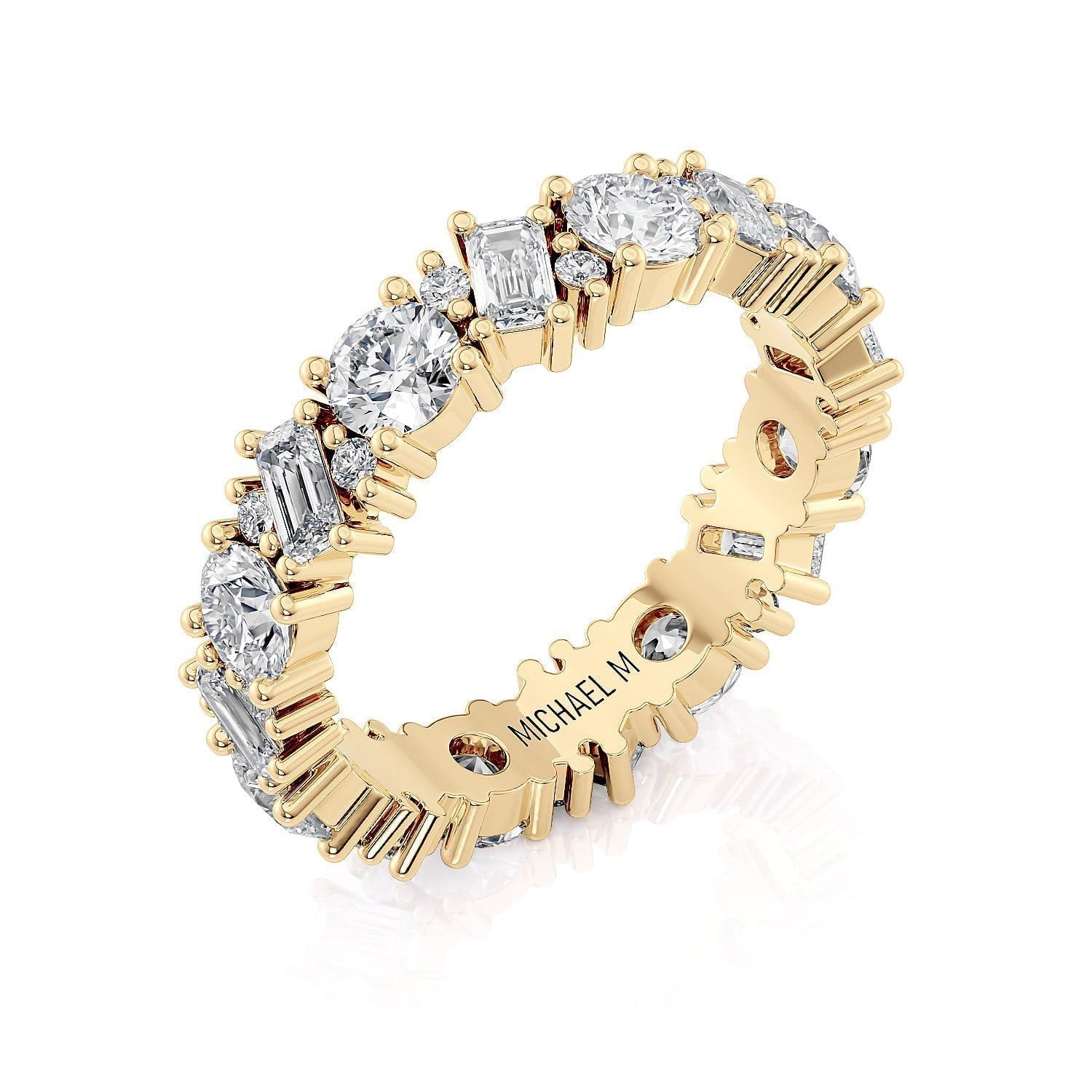 MICHAEL M Wedding Bands 18K Yellow Gold / 6 Crown Band B333
