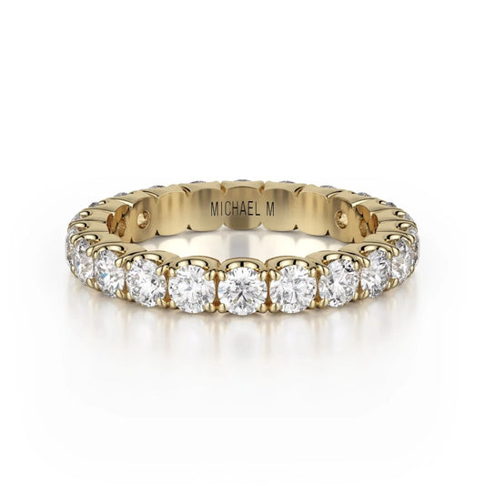 MICHAEL M Wedding Bands 18K Yellow Gold Crown Band B327 B327