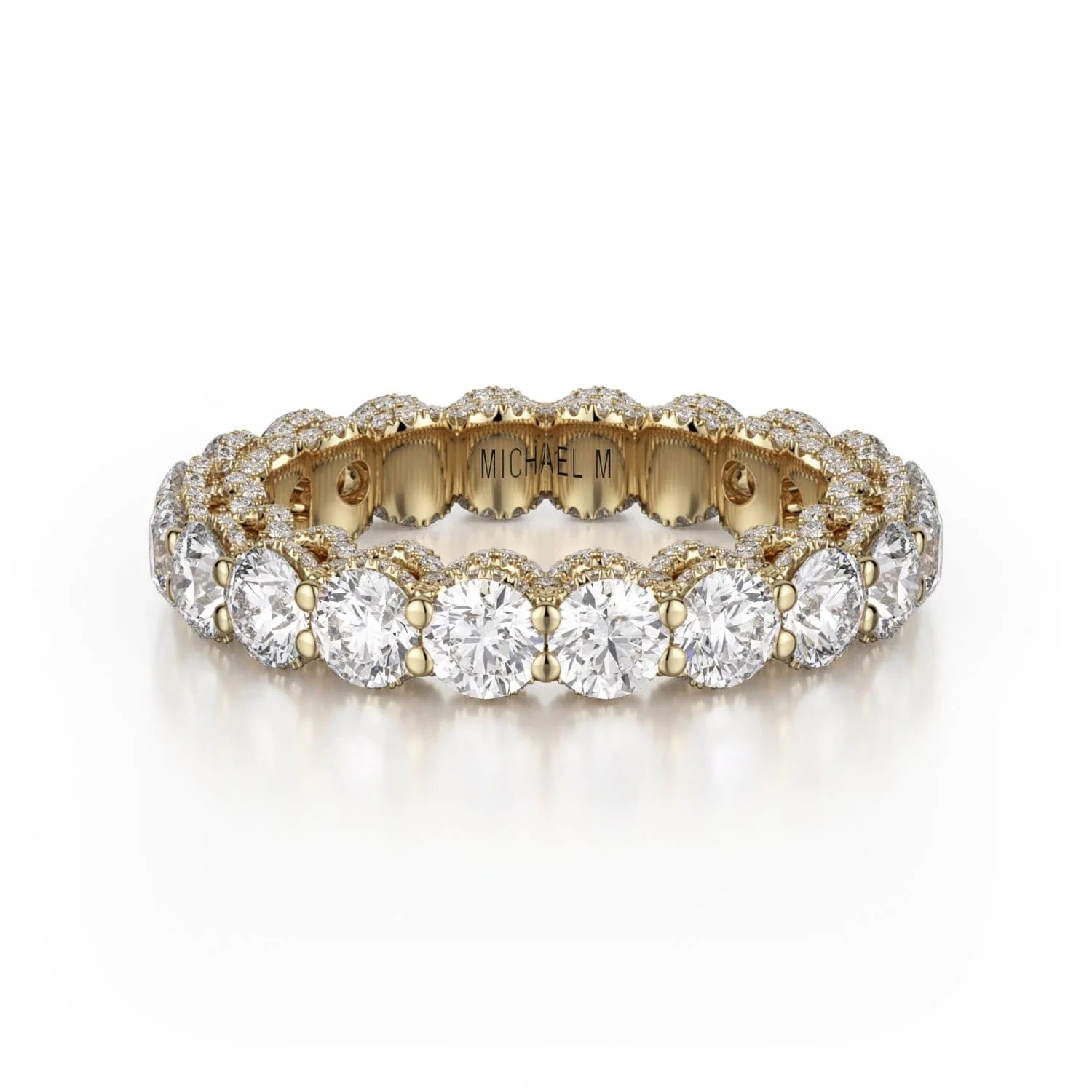 MICHAEL M Wedding Bands 18K Yellow Gold Crown Band B328 B328