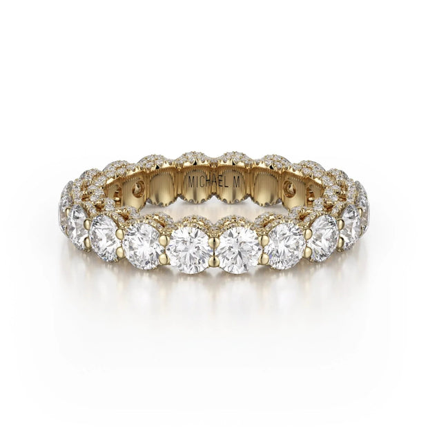 MICHAEL M Wedding Bands 18K Yellow Gold Crown Band B328 B328