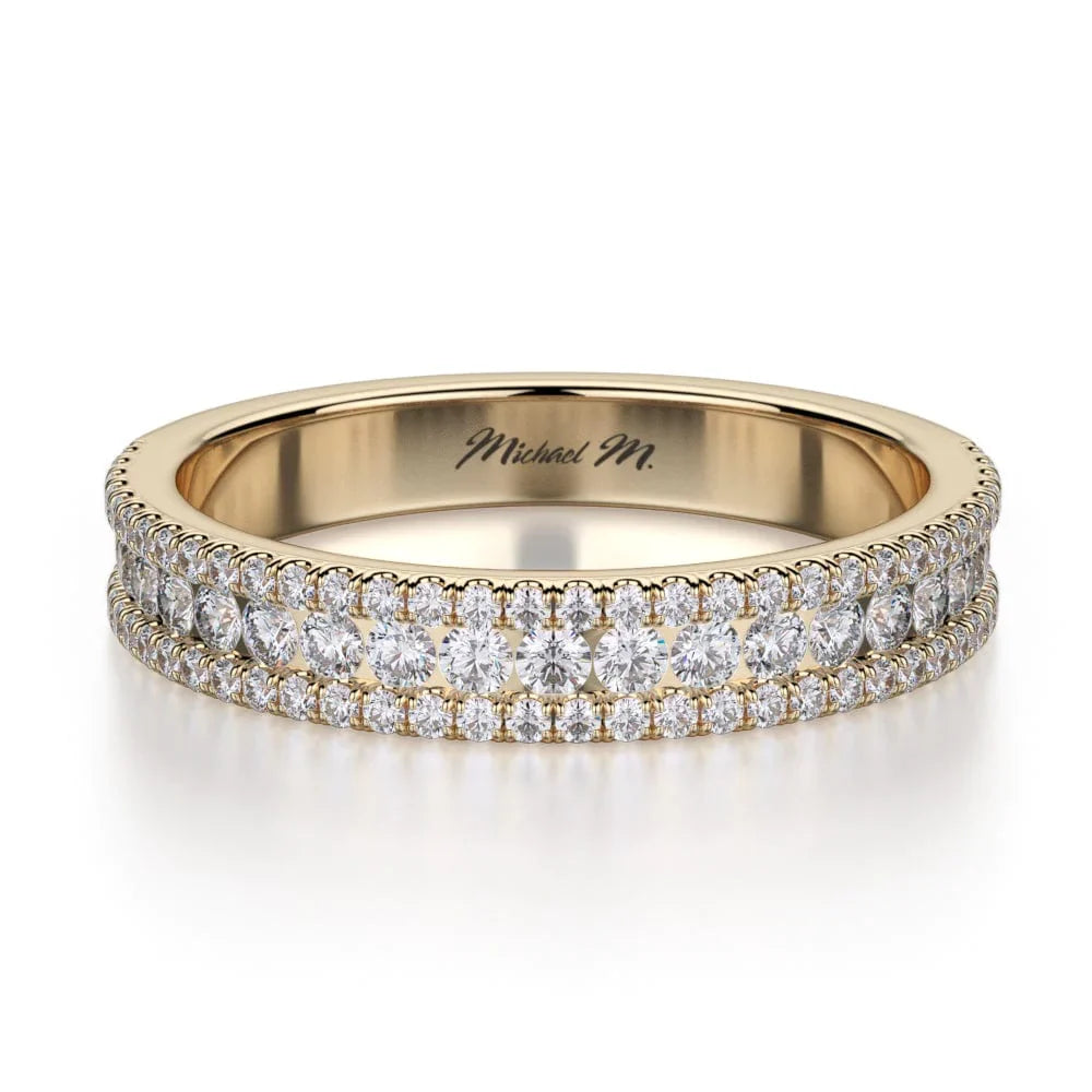 MICHAEL M Wedding Bands 18K Yellow Gold WEDDING BAND  R396SB