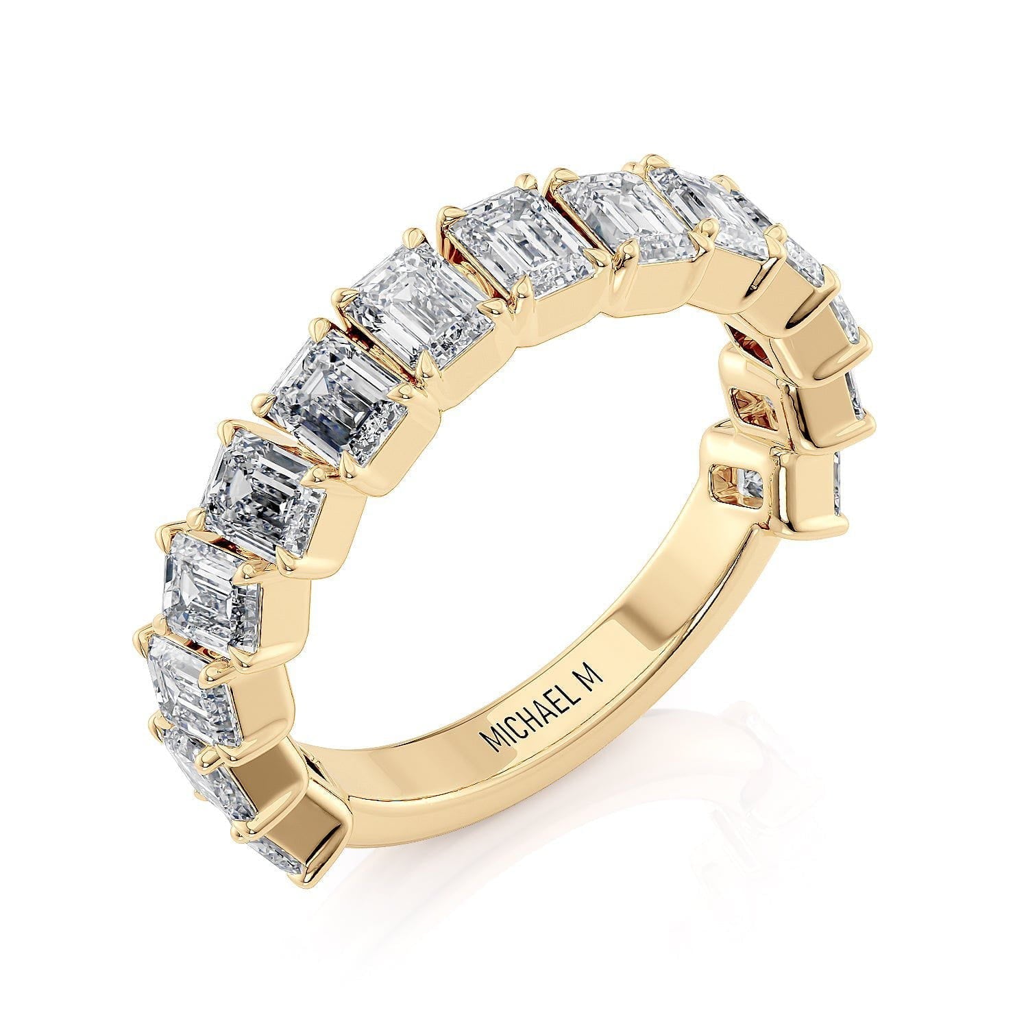 MICHAEL M Wedding Bands 18K Yellow Gold Wedding Band R825B