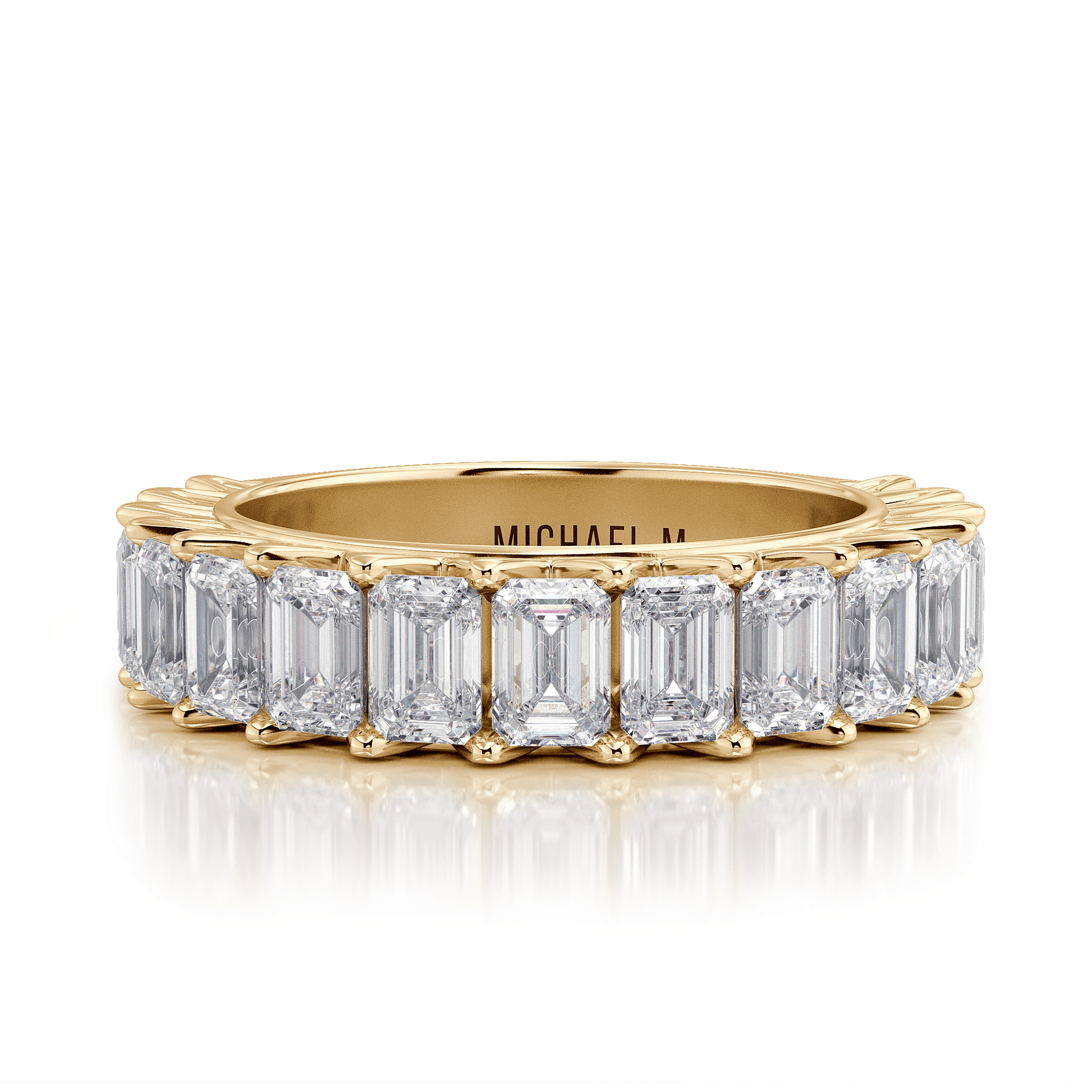MICHAEL M Wedding Bands 18K Yellow Gold Wedding Band R904B R904B-YG
